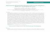 Determinación del perfil de ácidos grasos de bacterias del género · 2018-03-29 · ernnde V Sila C ara arm C eterminacin del perfil de cidos grasos de acterias del gnero Virio