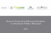 Proyecto Nacional de Eficiencia Energética en …OBJETIVO Impulsar la eficiencia energética a través de la sustitución de sistemas de alumbrado público municipal ineficientes