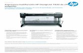 pulgadas Impresora multifunción HP DesignJet T830 de 24h20195. · La impresora HP DesignJet T830 de 24 pulgadas imprime documentos hasta un 25 % más rápido en comparación con