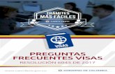 PREGUNTAS FRECUENTES VISAS - Cancillería · 2017-12-13 · desee, deberá realizar una nueva solicitud y hacer otra vez el pago por concepto de estudio de visa. 11 7 ¿Puedo aplicar
