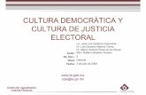CULTURA DEMOCR.TICA Y CULTURA JUDICIAL ELECTORALieez.org.mx/Otra/Inf_rel/Curso Act DE/CULTURA DEMOCRATICA... · 2014-02-28 · Cultura política y transición a la democracia La cultura