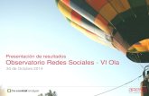 Presentación de resultados Observatorio Redes Sociales - VI Olaboletines.prisadigital.com/viobservatoriorrss.pdf · 2014-11-21 · #VI_ObservatorioRRSS En este informe presentamos