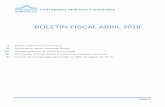BOLETIN FISCAL ABRIL 2018 - Almuina S.C.“Procedimiento para aclarar la presentación de pagos provisionales mensuales del ISR en cero 2.1.28. Para los efectos del artículo 32-D,
