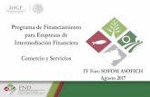 Programa de Financiamiento - ASOFICH FND.pdf · 2017-08-28 · Modificaciones al Programa de Financiamiento para EIF Los plazos y esquema de garantías de los créditos otorgados