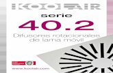 serie 40 - Koolair · 2020-02-18 · SERIE 40.2. 5. Difusores rotacionales de lama móvil. Preselección basada en el nivel sonoro y pérdida de carga. Las tablas que siguen a continuación