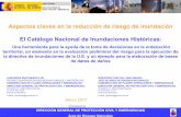 Aspectos claves en la reducción de riesgo de …...1997 Inundación Badajoz 22 muertes 1999 Terremoto Mula (Murcia) 10.000 mill. pts de pérdidas. 2000 Inundaciones Cataluña, Murcia,