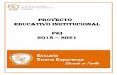 Proyecto EDUCATIVO INSTITUCIONAL PEI 2021 · 4 Unidad Técnico Pedagógica Escuela F- 763 “Buena Esperanza” Curanilahue 1.- CONTEXTO 1.1.- INTRODUCCIÓN PRESENTACIÓN DEL PROYECTO