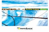 Weber Arlita Leca Solar...Descripción: Árido ligero de arcilla expandida diseñado para el aisla-miento y cimentación de tanques de almacenamiento de calor (tanques de sales). Su