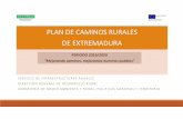 PLAN DE CAMINOS RURALES 030316 - ExtremaduraDefinición de un proyecto tipo adaptado a normativa de contratos del sector público. Adecuación del proyecto tipo a las características