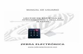 MANUAL DE USUARIO LECTOR DE TARJETAS DE …zebraelectronica.com/Descargas/Manuales/MANUAL LECTOR... · 2018-05-30 · Carrera 19 A No. 138-33 BOGOTA-COLOMBIA Tel.: (571) 633 3636