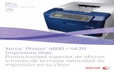 Phaser 4600 / 4620Sus ahorros nunca terminan con Phaser 4600/4620 de Xerox. Valor agregado desde el principio, continúa manteniendo los costos bajos con opciones de conservación