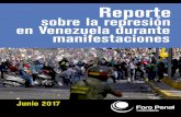 sobre la represión en Venezuela durante manifestaciones · 2017-09-15 · 2 Reporte sobre represión en Venezuela por manifestaciones ASESINATOS Se observa que, desde el 1º de abril