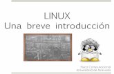 LINUX Una breve introducción - UGR · Comando para crear un directorio mkdir nombre_dir ! Podemos crear el directorio en cualquier lugar del árbol de directorios dando el path!