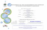 PROCEDIMIENTO DEL ÁREA DE MANTENIMIENTO PARA SUPERVISAR ACTIVIDADES DE MANTENIMIENTO ... · 2014-07-11 · procedimiento del Área de mantenimiento para supervisar actividades de