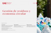 Gestión de residuos y economía circular · 2019-09-23 · paradigma de la economía circular. Final-mente se presentan unas conclusiones sobre el análisis realizado, así como