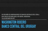 CIII REUNIÓN DE GOBERNADORES DE BANCOS CENTRALES DEL … · banco central del uruguay ciii reuniÓn de gobernadores de bancos centrales del cemla san carlos de bariloche, rÍo negro,