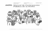 Manual de Participación Pública de la RCRA · 2013-10-02 · Manual de Participación Pública de la RCRA Agencia de Protección Ambiental de los Estados Unidos EPA530-R-96-007S