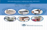 CATÁLOGO DE PRODUCTOS - Whitehall Manufacturing · 2016-07-08 · de hidroterapia, así como terapia seca y húmeda de mano, terapia con frío, terapia con parafina y charolas de
