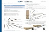 Accesorios de preparación PB - Euromex · 2019-01-18 · de 5 cuchilas (PB.5096) de punta afilada y paquete de 5 cuchillas (PB.5096) de punta roma. Se suministra con estuche de madera
