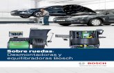 Sobre ruedas Desmontadoras y equilibradoras Bosch · 2017-06-01 · Inflado rápido de neumáticos integrado en las garras de montaje (en TCE 4425). Sistema de inflado rápido disponible