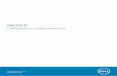 Dell G3 15 · 2018-11-01 · 4 Crear una unidad de recuperación para Windows NOTA: Se recomienda crear una unidad de recuperación para solucionar los problemas que pueden producirse