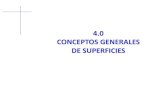 4.0 CONCEPTOS GENERALES DE SUPERFICIEScad3dconsolidworks.uji.es/t2/37.pdfpunto de contacto con la superficie Los planos tangentes se utilizan para determinar la frontera de las superficies