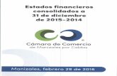 NOTAS A LOS ESTADOS FINANCIEROS · 2017-03-23 · 5 Los estados financieros comparativos que se presentan corresponden al período enero 1 a diciembre 31 de los años 2015 y 2014.