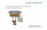 Instrucciones de operación · 2017-10-12 · Instrucciones de operación LIFTKET B13 / LIFTKET B15 Polipastos eléctricos a cadena Rogamos no comience usar el elevador de cadena