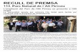 RECULL DE PREMSA - antlaformiga.organtlaformiga.org/publicacions/pdfs/reculls/recull113.pdf · Presentació de l'ampliació del PNAP. | TES ... i Alins, amb 173,15 ha, on només s’han