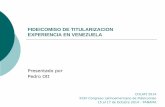 FIDEICOMISO DE TITULARIZACION EXPERIENCIA EN VENEZUELAfelaban.s3-website-us-west-2.amazonaws.com/... · Cesión de Derechos de Crédito sobre contratos de venta de publicidad y servicios