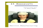 Instrucciones para el apoya cabeza - Merritt Car Seat · 2016-04-10 · derecho del Roosevelt) a la inversa. Cómo volver a colocar al niño 1. Asegure al niño en el Roosevelt de