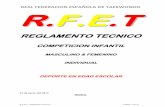 REAL FEDERACION ESPAÑOLA DE TAEKWONDO R.F.E · 1) La condición necesaria para la participación en un torneo, es la de ser miembro perteneciente a la R.F.E.T. y/o Federaciones Autonómicas.