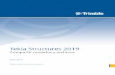 Tekla Structures 2019 · Tekla Structural Designer.....274 Flujo de trabajo de ejemplo de integración entre Tekla Structures y Tekla Structural