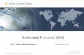 Reformas Fiscales 2016achef.com.mx/admin/files/Reformas-Fiscales-2016.pdf · Las declaraciones complementarias de pago provisional y anual correspondientes a los ejercicios 2014 y
