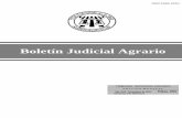 Boletín Judicial Agrario · 2016-07-13 · Boletín Judicial Agrario. Publicación mensual. Editor Responsable Rocío Alonso Garibay. Número de Certificado de Reserva otorgado por
