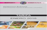 TARIFA ENERO 2018 - Dimahodimaho.es/wp-content/uploads/2019/03/tarifa_2018_ih-editado.pdf · Capacidad por ciclo de lavado. 4 Kilos de Verdura Ligera o Similar en ciclos regulables