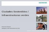 Ciudades Sostenibles / Infraestructuras verdes · que representen un reto y sean eficientes en recursos Apoyar en la decisión de la estrategia, ejemplo: una evaluación económica