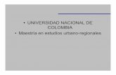 •UNIVERSIDAD NACIONAL DE COLOMBIA •Maestría en …Marco legal en Colombia •Art. 78 Ley 9ª •El pago del precio de venta, de la indemnización en el evento de la expropiación