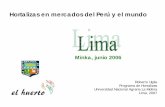 Minka, junio 2006 - La Molina · Rocoto Arveja Tomate Choclo Maíz Morado Zapallo . vvnra . FRE Canarð© (TARMA)) Yenta al por Mayory Entero yPicado COMERCIANTE MAYORIST DE TUBERCULOS