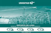 Planificación y Preparación del Montaje - Unispanunispan.com.mx/site/wp-content/uploads/2018/09/Soporte... · 2018-09-06 · Unispan tiene entre sus productos, soluciones para los