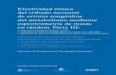 Efectividad clínica del cribado neonatal de errores ... · de Avaliación de Tecnoloxías Sanitarias de Galicia (avalia-t). Madrid: Ministerio de Sanidad, Servicios 1 archivo pdf.