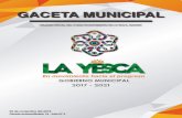 GACETA MUNICIPALmunicipiodelayesca.gob.mx/wp-content/uploads/2019/07/...LUIS MIGUEL REYES GONZALEZ, SECRETARIO DEL H. xxxl AYUNTAMIENTO DE LA YESCA, CON FUNDAMENTO EN EL ARTICULO 114