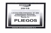 Pliego 469 · BOMBAS SUMERGIBLES BOM3EO ESTACIONES ELEVADORAS CLOACALES MARZO 20 Pâgina5 5. 6. - SANTA PLIEGO Potencia Catálogo del fabricante Manual de funcionamiento 4- CANTIDAD