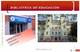 BIBLIOTECA DE EDUCACIÓNwebs.ucm.es/BUCM/edu/doc13239.pdf · investigadores Madroño, miembros de la Asociación de Antiguos Alumnos y Amigos de la UCM, investigadores visitantes,
