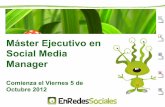 Máster Ejecutivo en Social Media Manager¡ster_Ejecutivo_en...Módulo I: Introducción a los Social Media 1. Introducción y situación de la Web 2.0 a. De la www a la Web 2.0 i.