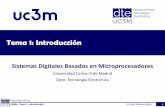 Tema 1: Introducción - Academia Cartagena99 · 1. Introducción de la Asignatura (2h) 2. Microprocesadores y Microcontroladores (2h) 3. Arquitectura Interna de una CPU (4h) 4. Lenguaje