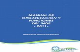 MANUAL DE ORGANIZACIÓN Y FUNCIONES DEL INDE - 2011- · 2018-08-01 · manual de organizaciÓn y funciones del inde – 2011 - Índice no. contenido pÁgina i introducciÓn 2 ii objetivos