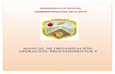 MANUAL DE ORGANIZACIÓN, OPERACIÓN, PROCEDIMIENTOS Ysanmarcosjal.gob.mx/files/8-4-c-19.pdf · 2016-07-11 · MANUAL DE ORGANIZACIÓN, OPERACIÓN, PROCEDIMIENTOS Y DESARROLLO SOCIAL