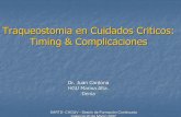 Traqueostomia en Cuidados Criticos: Timing & Complicaciones...Valencia 20 de Marzo 2007 Traqueostomia en Cuidados Criticos: Timing & Complicaciones Dr. Juan Cardona HGU Marina Alta.