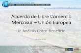 Acuerdo de Libre Comercio Mercosur Unión Europea Seminario Montevideo... · 2019-09-05 · • Problema: personas empleadas en los sectores industriales protegidos por tarifas a